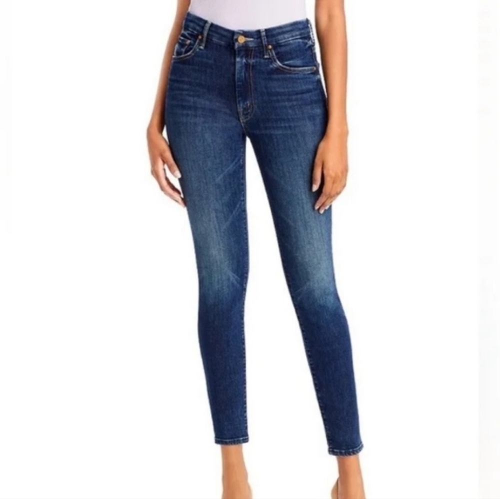 Mother Jeans High Waisted Looker Ankle in Up Your Alley Up Your Alley